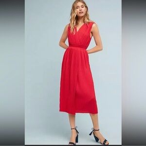 Tracy Reese Vibrant Red Midi Dress
